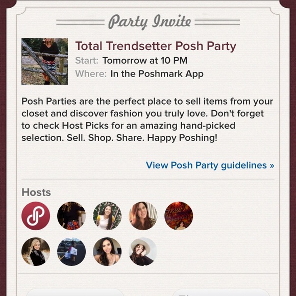 Other - Hosting tomorrow nights party✨